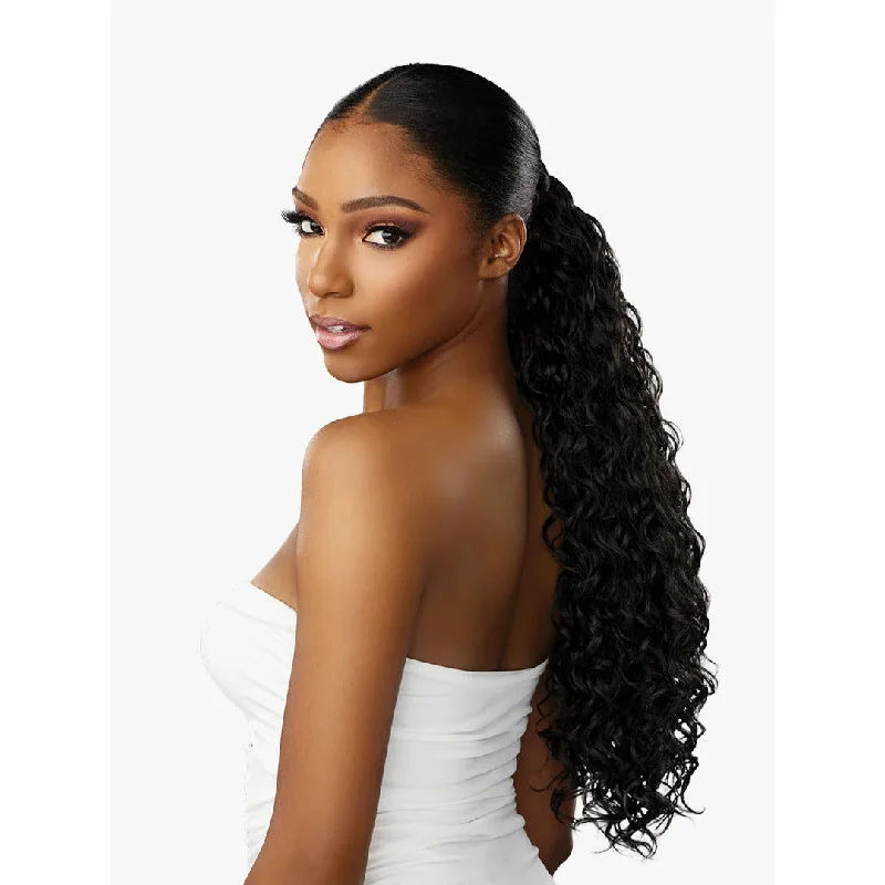 Ponytails with a middle - part for a classic and elegant styleSensationnel Lulu Pony Wrap Synthetic Ponytail - Wrap 3