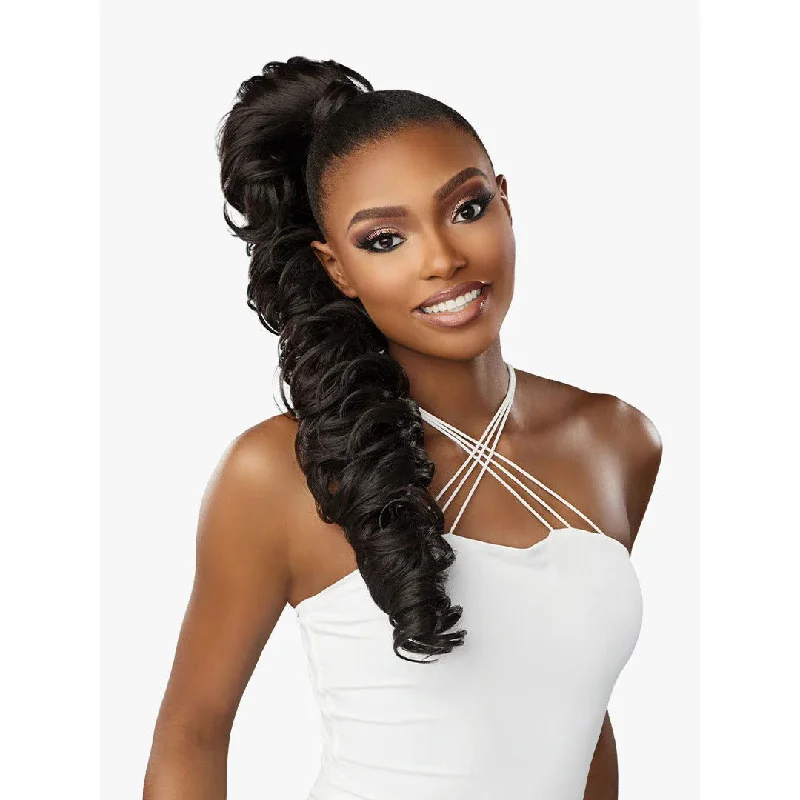 Extension ponytails with a secure elastic base for all - day comfortSensationnel Lulu Pony Wrap Synthetic Ponytail - Wrap 4