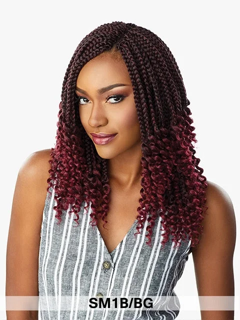 Braid & Plait Hair Extensions with a Braided Headband for an Added Fashion StatementSensationnel Lulutress 3X GODDESS BOX Crochet Braid 3pc