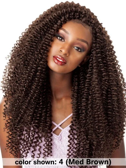 Bohemian - Style Braid & Plait Hair Extensions with Beads for a Trendy LookSensationnel Lulutress WATER WAVE Crochet Braid 18