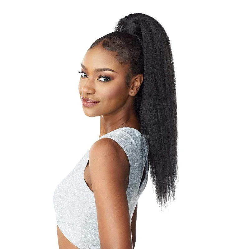 Clip - on ponytails for a quick and convenient hair changeSensationnel Instant Wrap Ponytail - Kinky Straight 24"