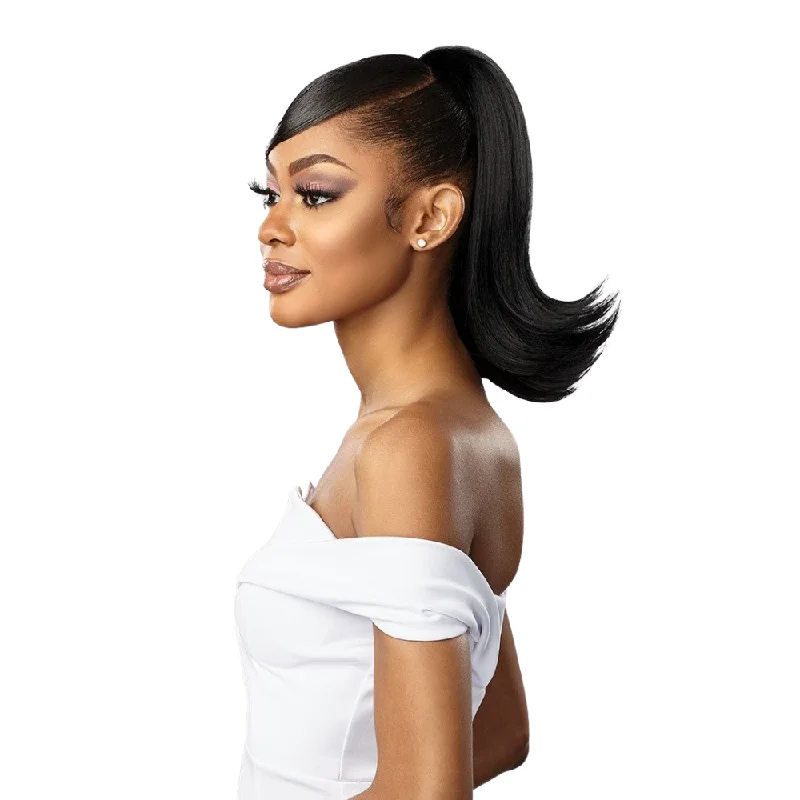 Straight ponytails with a sleek finish for a modern and polished lookSensationnel Lulu Pony Synthetic Drawstring Ponytail - Lili