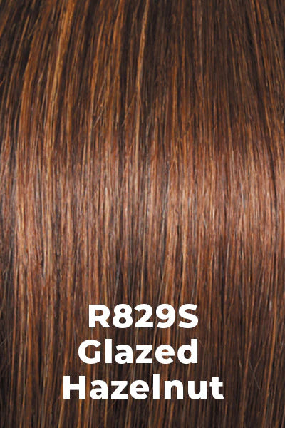 R829S Glazed Hazelnut | Medium Brown with ginger highlighting on top