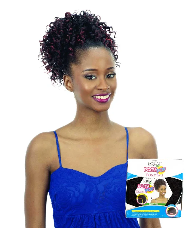 Ponytails with adjustable length for a customized fitShake-N-Go Freetress Equal Pony Pop Ponytail - Sweet Pop