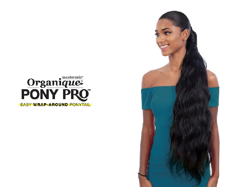 High - volume ponytails for a bold and glamorous appearanceSHAKE N GO ORGANIQUE PONY PRO PONYTAIL BODY WAVE 32"