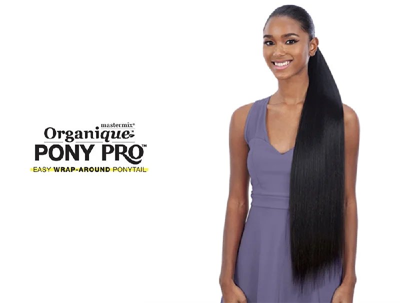 Blonde - colored ponytails for a sun - kissed and trendy lookSHAKE N GO ORGANIQUE PONY PRO YAKY STRAIGHT 32"