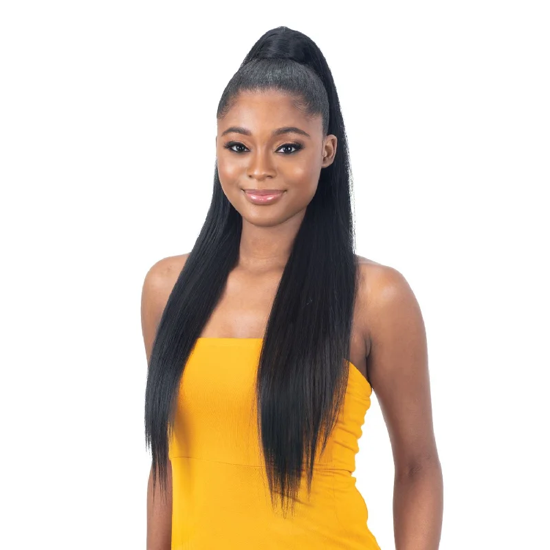 Low - profile ponytails for a sophisticated and understated styleShake-N-Go Organique Pony Pro Wrap-Around Weave Ponytail – Sleek Straight (Weave)