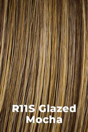 R11S+ GLAZED MOCHA | Medium Brown with Golden Blonde highlights