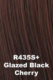 R435S+ GLAZED BLACK CHERRY | Midnight Brown with Burgundy highlights