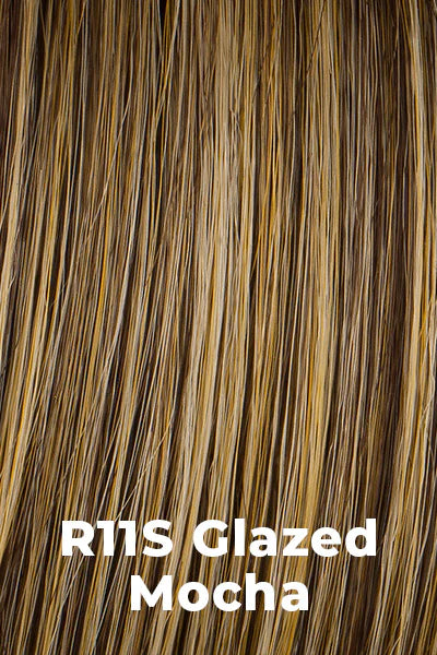 R11S+ Glazed Mocha | Medium Brown with gold blonde highlighting on top