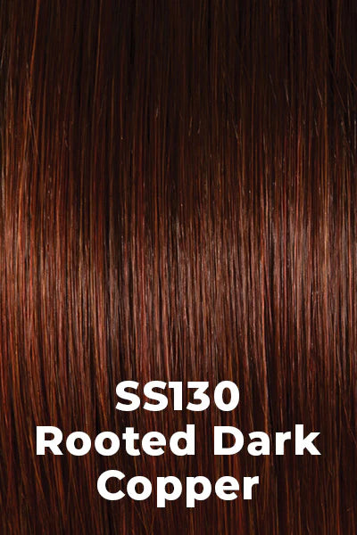 SS130 Dark Copper | Bright Reddish Brown with subtle Copper Highlights with dark brown roots