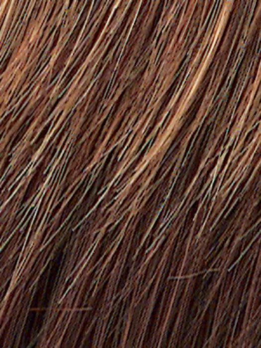 R3329S+ | Glazed Auburn | Rich Dark Reddish Brown with  Pale Peach Blonde highlights