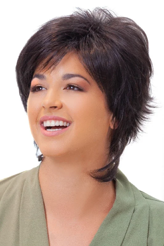 Short wig with a geometric pattern for a unique and fashion - forward designTressAllure Wigs - Sienna (V1308)