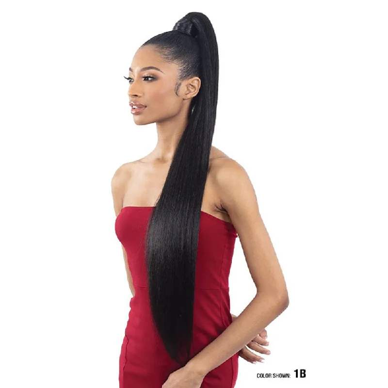 Synthetic ponytails with heat - resistant fibers for easy stylingWrap-Around Ponytail - Organique Pony Pro - Yaky Straight 36"