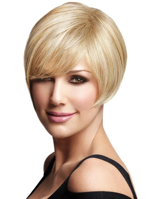 Long - length wig with a 220 - density for an extra - full appearanceAsymmetric | Daisy Fuentes Short Wig | CLOSEOUT