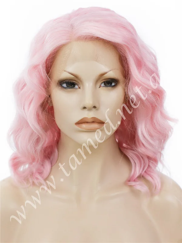 Medium - length wig with a straight texture for a sleek and modern lookCARRIE FAIRY FLOSS