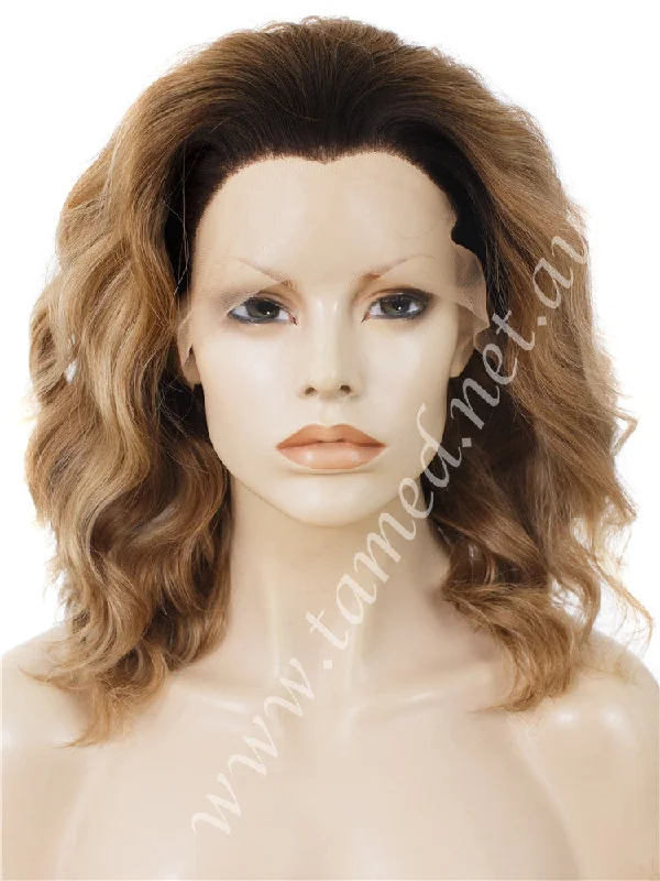 Medium - length wig with a wavy texture for a beachy and relaxed lookCARRIE CHIC