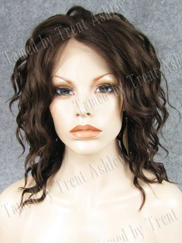 Synthetic medium - length wig with a natural - looking textureCARRIE MOCHA