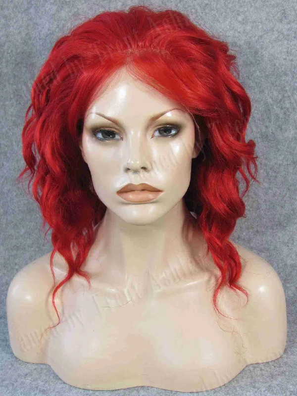 Medium - length wig with a curly texture for a bold and stylish choiceCARRIE SAFRON