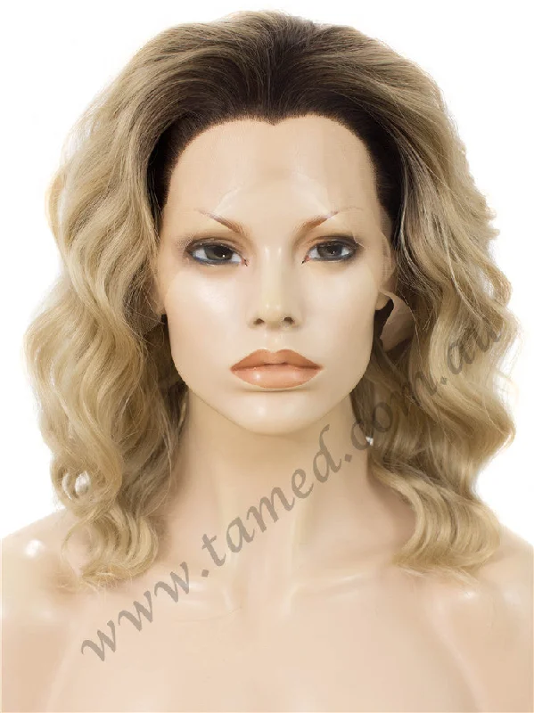 Medium - length wig in a jet - black color for a classic appearanceCARRIE VIBE