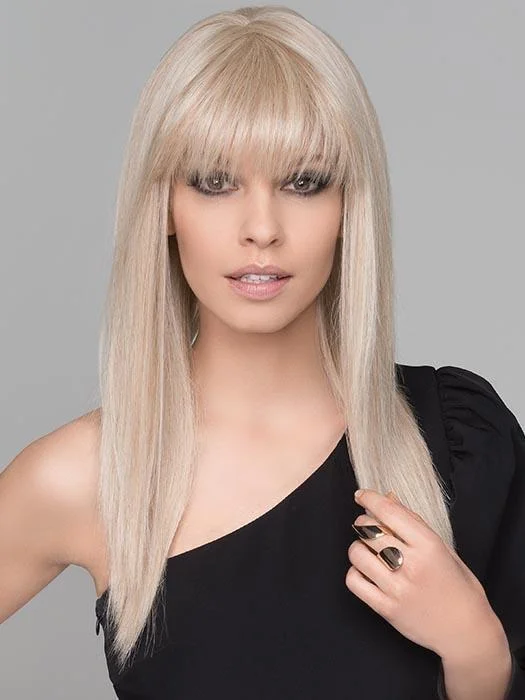 Long - length wig with a heat - resistant formula for easy styling at homeCher | Long Synthetic Wig (Mono Crown)