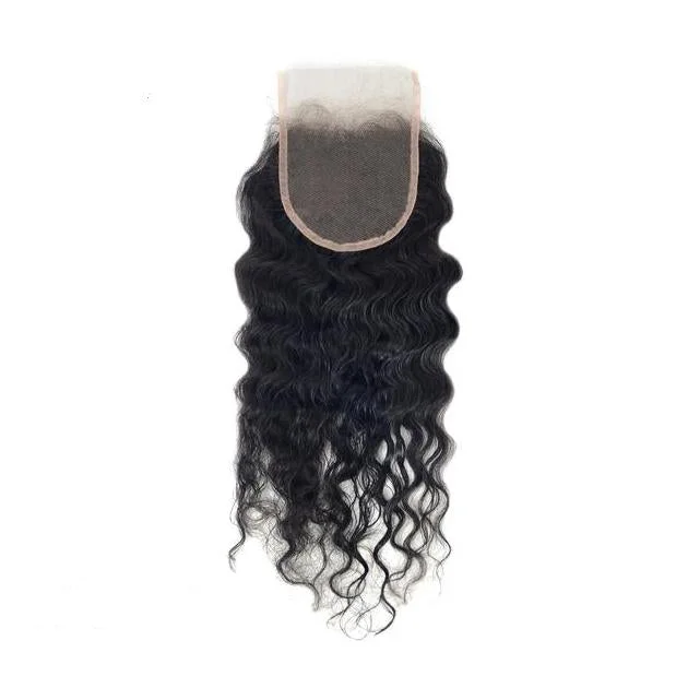 Medium - length wig with a honey - blonde color for a warm and sunny appearanceClosure-Brazilian Hair-Body Wave