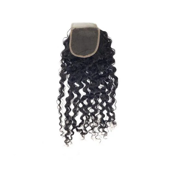 Medium - length wig with a middle - part for a classic and elegant styleClosure-Peruvian Hair-Italy