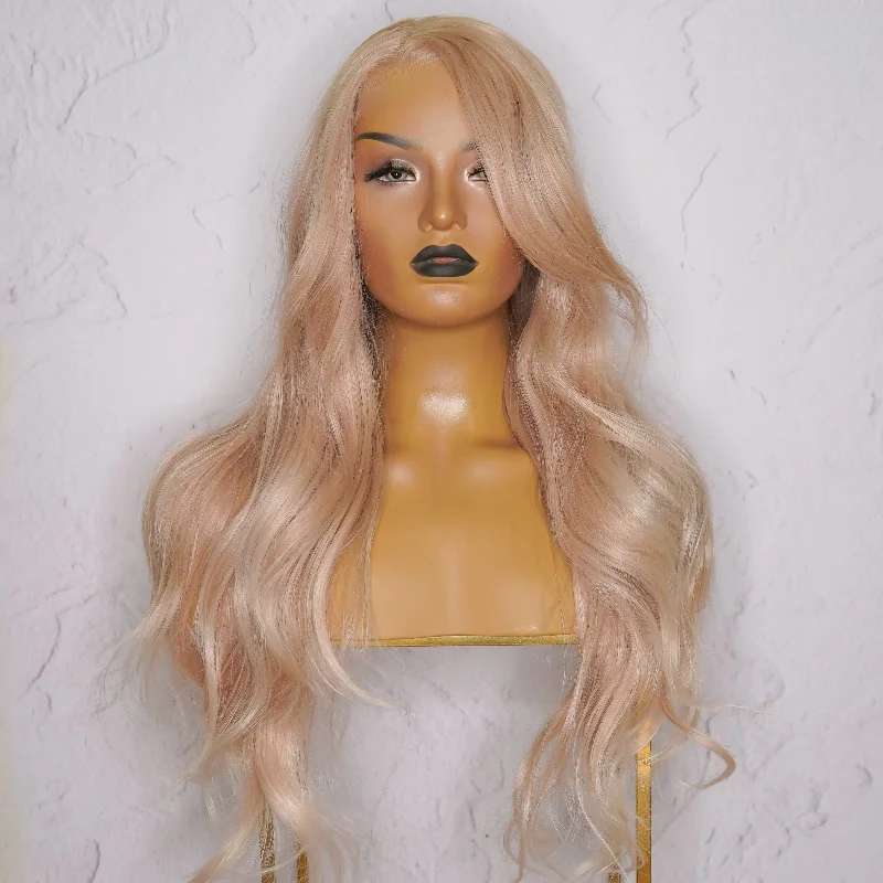 Adjustable - cap long - length wig for a comfortable fitCORI Sunkissed 13X6" Blonde Lace Front Wig