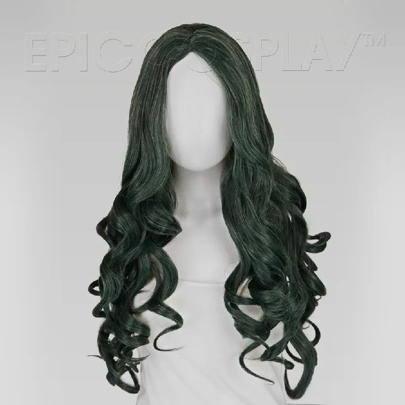 Long - length wig with a middle - part for a classic and elegant styleDaphne - Forest Green Mix Wig