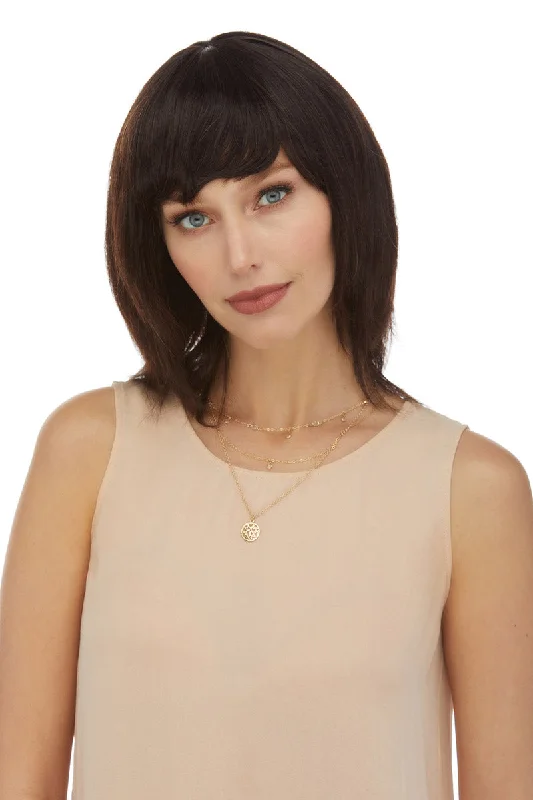 Medium - length wig with a heat - resistant formula for easy styling at homePadma <br>Remy Human Hair Mono Crown Wig