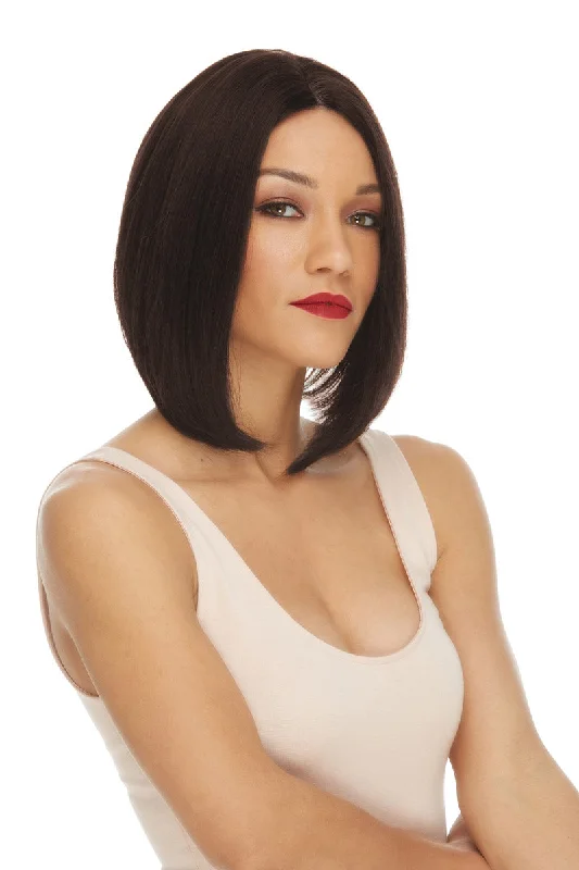 Medium - length wig with a natural - looking root for a more realistic lookUma <br>Remy Human Hair Lace Front Wig