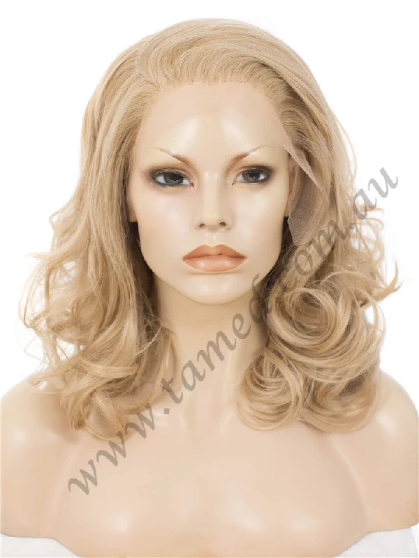 Medium - length wig with a curly texture for a bold and stylish choiceEMILY BEACH BABE