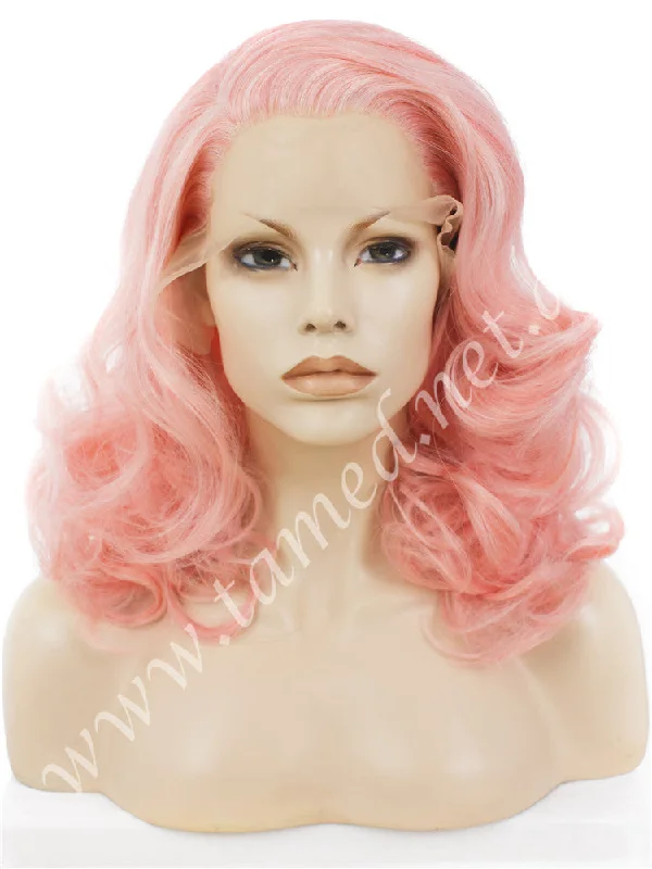 Medium - length wig with a curly fringe for a playful and youthful vibeEMILY CANDY CANE