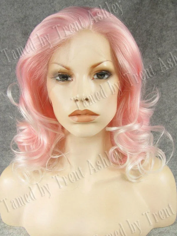 Medium - length wig with a natural - looking root for a more realistic lookEMILY PINK KISSES