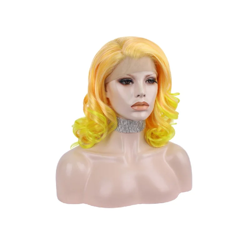 Human - hair medium - length wig for a natural and luxurious feelEMILY SUNSHINE