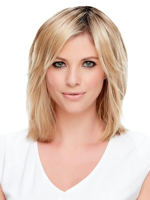 Medium - length wig with a straight texture for a sleek and modern lookEssentially You