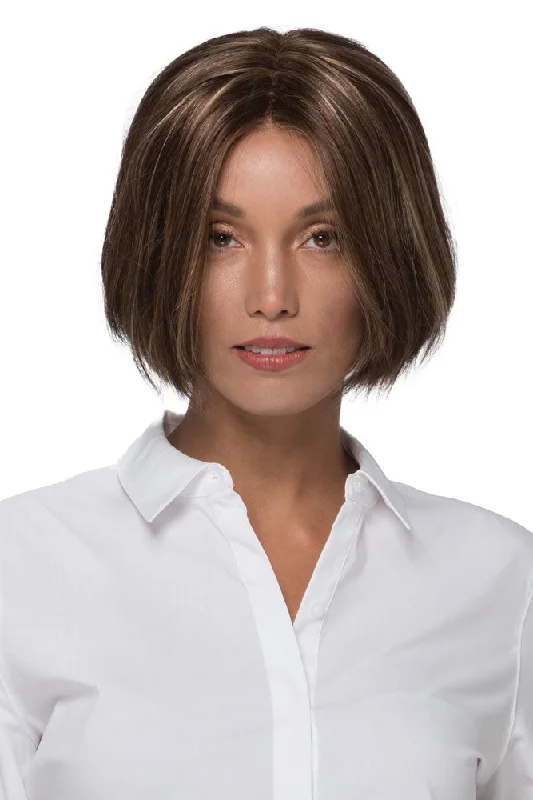 Medium - length wig with a wavy texture for a beachy and relaxed lookKennedy <br>Synthetic Mono Top with Lace Front Wig