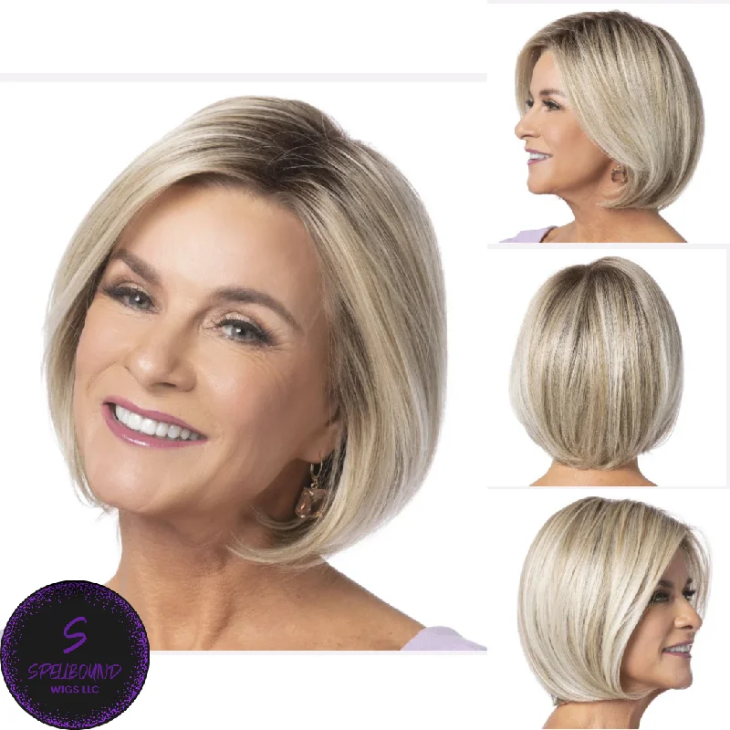 Medium - length wig with a pre - plucked hairline for a more natural lookFinishing Touch - Shadow Shade Wigs Collection by Toni Brattin