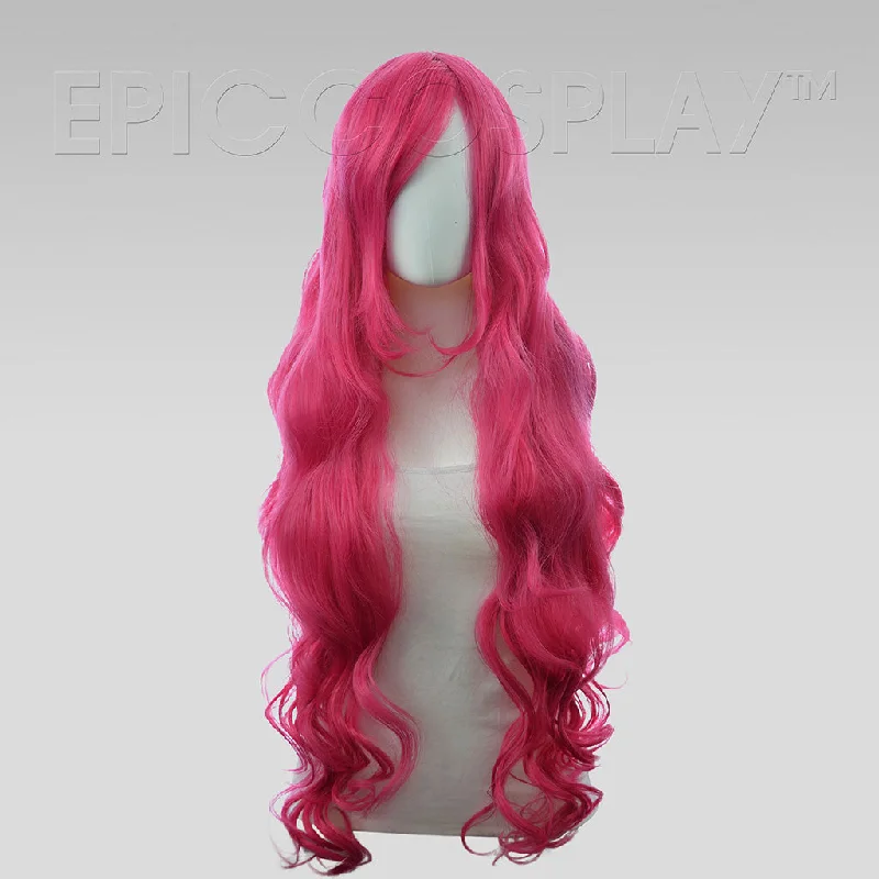 Long - length wig with a 220 - density for an extra - full appearanceHera - Raspberry Pink Wig