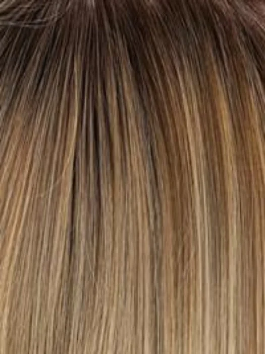 8R14-25 | DARK BLONDE BLENDED WITH MED BLONDE ROOTED WITH BROWN