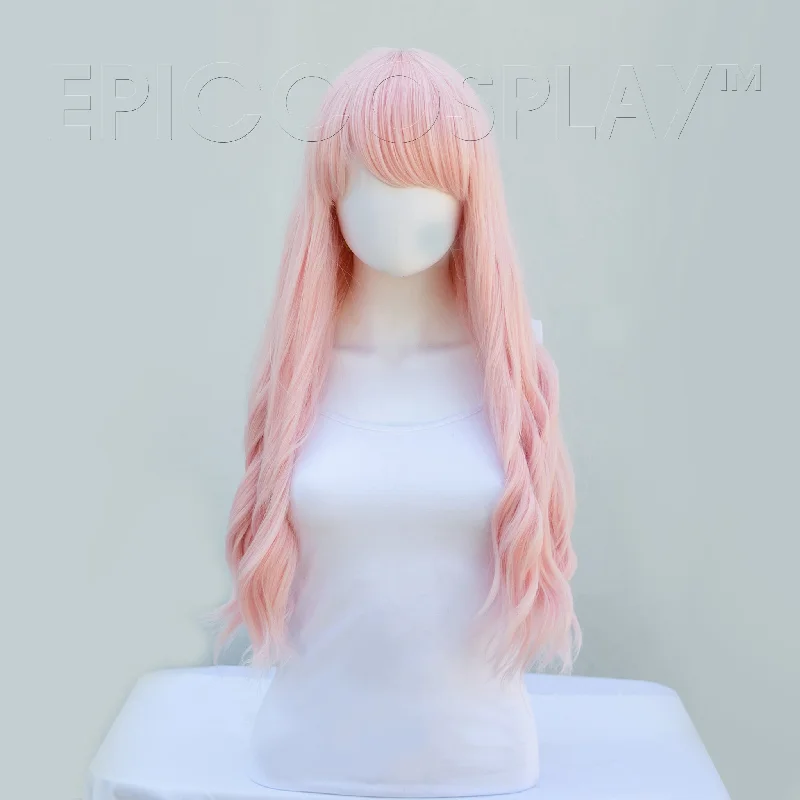 Long - length wig with a wavy texture for a beachy and romantic lookIris - Fusion Vanilla Pink