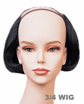 Medium - length wig with a side - swept bang for a sophisticated lookJon Renau Toppers - Hair Secrets Straight (#636)