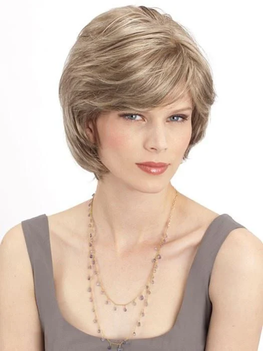 Long - length wig with a curly fringe for a playful and youthful vibeKeri by Louis Ferre | Synthetic (Mono Top) | CLOSEOUT