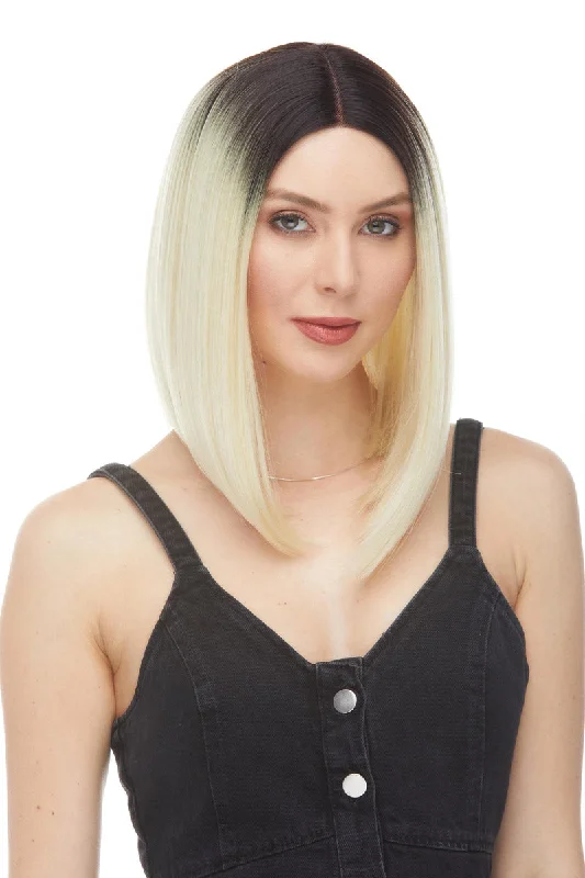 Medium - length wig with a side - part for a more flattering lookAdele <br>Synthetic Lace Front Wig