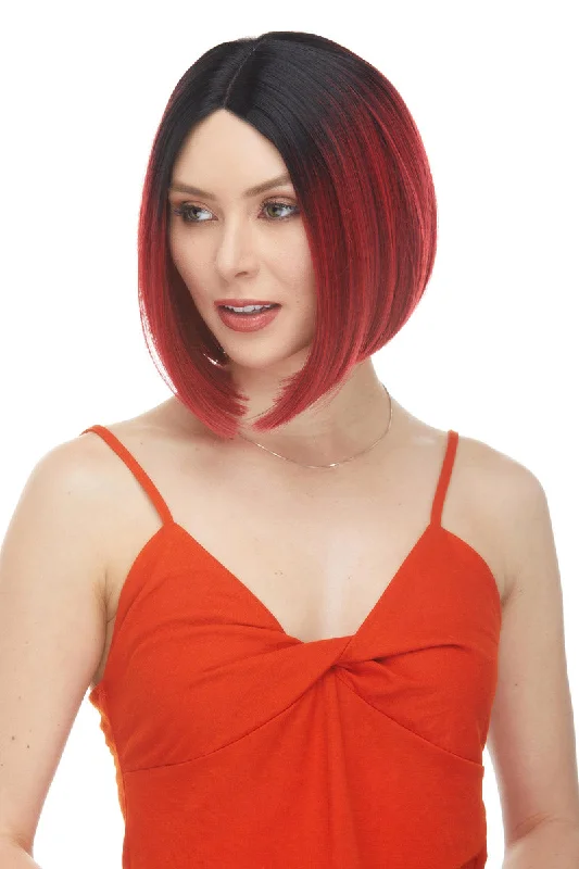 Medium - length wig with a pre - bleached knot for a natural - looking scalpCoco <br>Synthetic Lace Part Wig