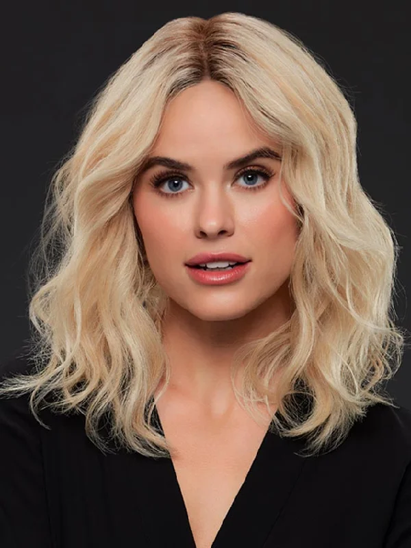 Medium - length wig with a honey - blonde color for a warm and sunny appearanceMargot : Lace Front  Remy Human hair Wig