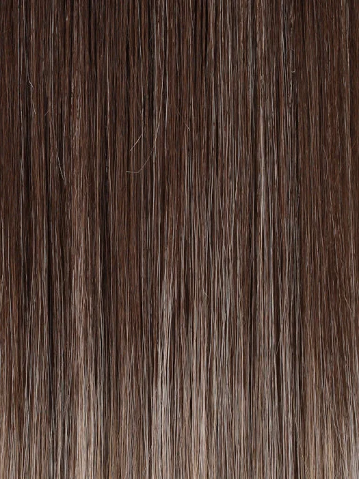 **S8-18/26RO | Fawn | Med Brown roots to mid-length. Dk Natural Ash Blonde & Med Red-Gold Blonde Blend mid-length to ends