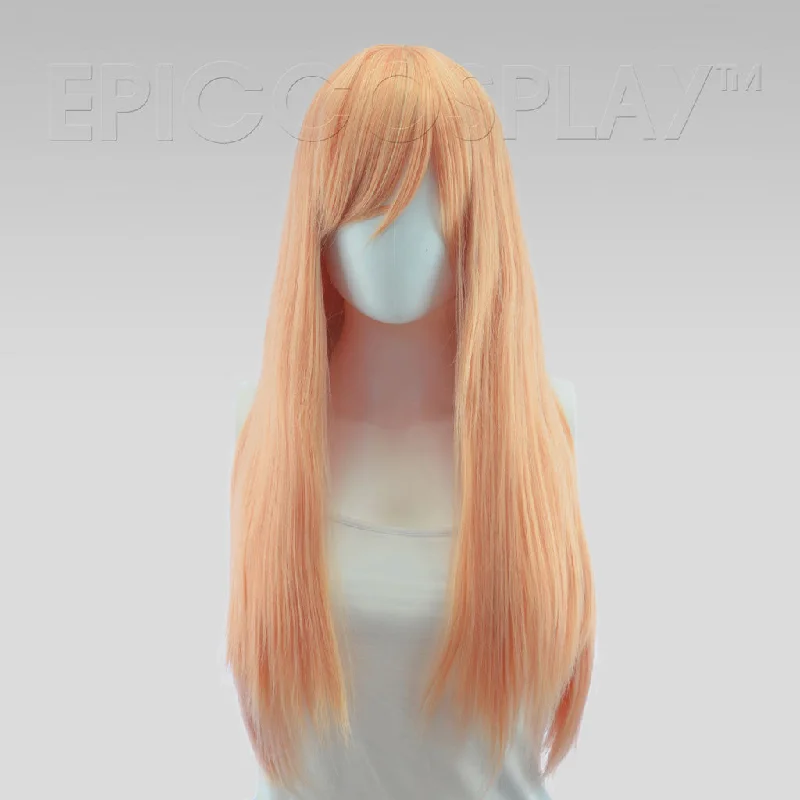 Long - length wig with a curly texture for a bold and stylish choiceNyx - Peach Blonde Wig