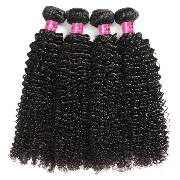 Medium - length wig with a straight texture for a sleek and modern lookPeruvian Curly Hair 4 Bundles with 13*4 Lace Frontal Closure Natural Color