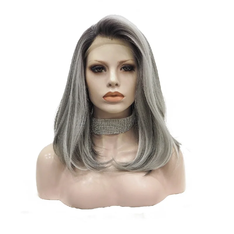 Medium - length wig with a heat - resistant formula for easy styling at homePRUE BRIGHTON